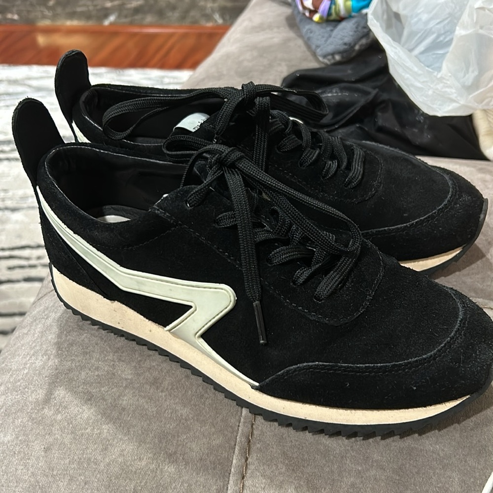 Rag & Bone Retro Runner -Suede Black 38.5 - Picture 2 of 8